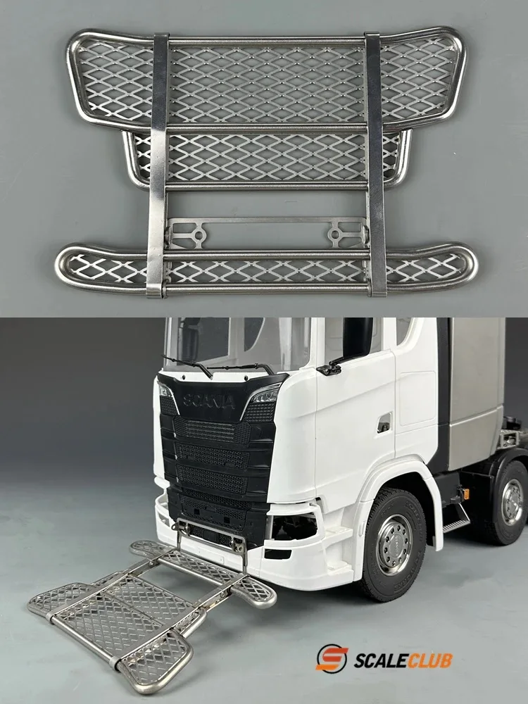 

Scaleclub Model For Tamiya 1/14 For Scania 770S Upgrade Metal Guard Bar Animal Fence Bullpen For Actros Volvo Car Parts