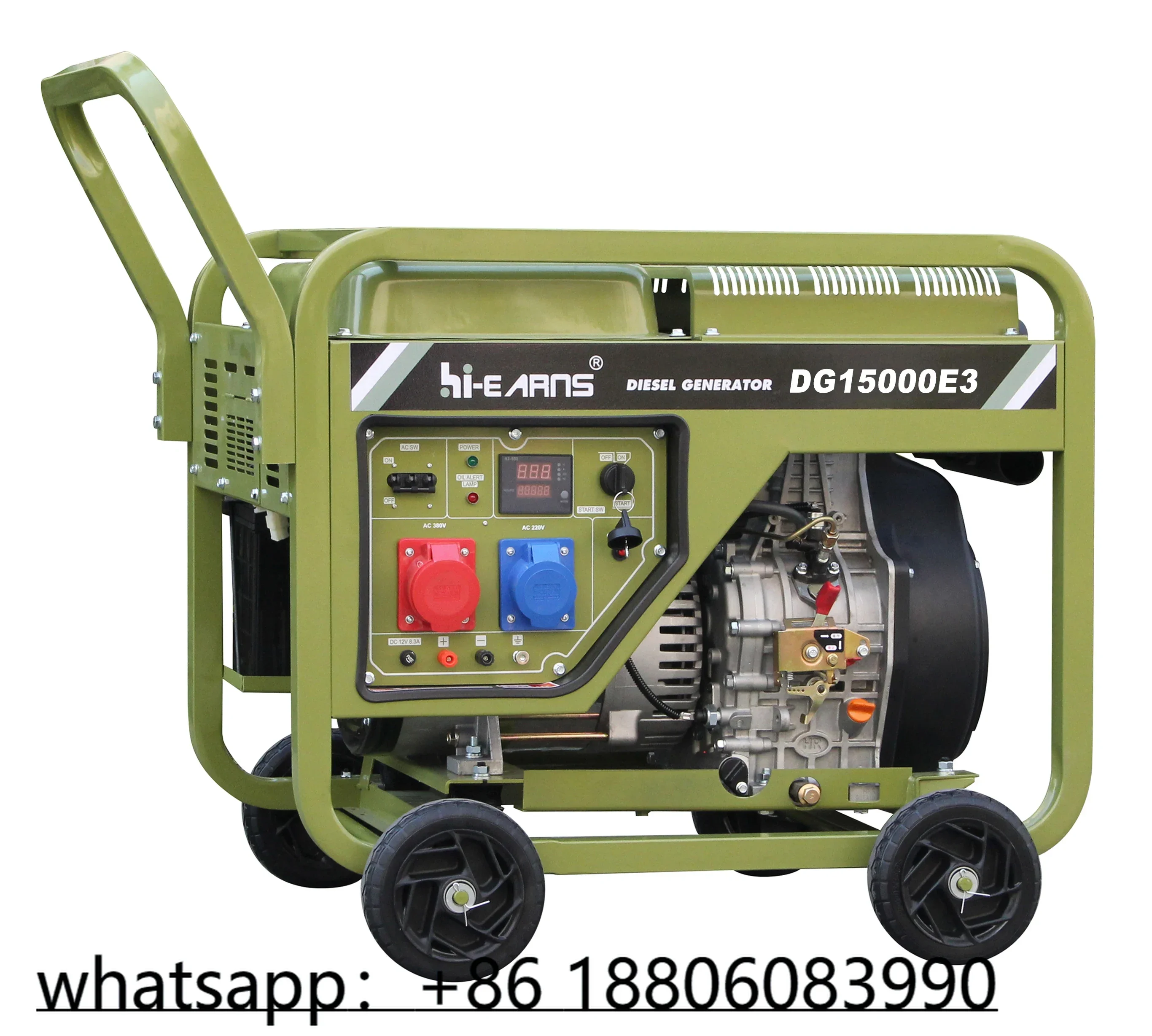 Biggest air-cooled single cylinder 1105 three phase 12000 watt die·sel generator