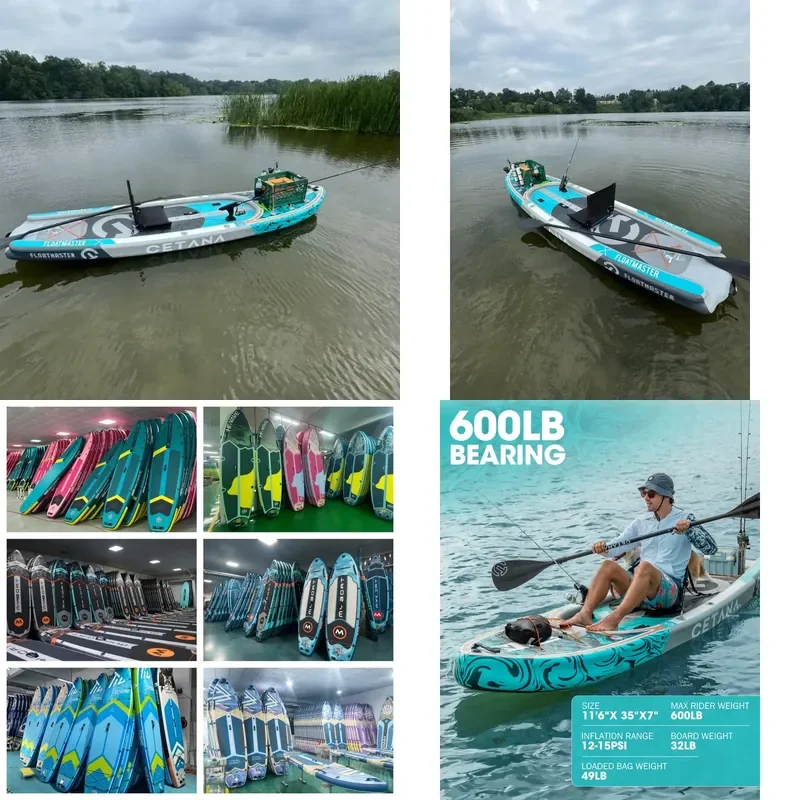 China Factory Inflatable SUP Board 11'6"*35"*7'' Dual Chamber Stand up Paddle Board Fishing Paddle Board for Sale