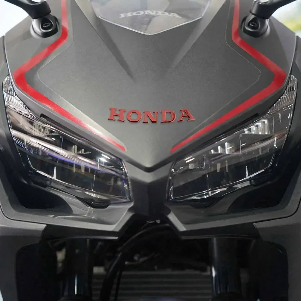 Pegatina de motocicleta Honda, pegatina de tanque de combustible 3D, logotipo, protección solar de goma suave, resistente al agua