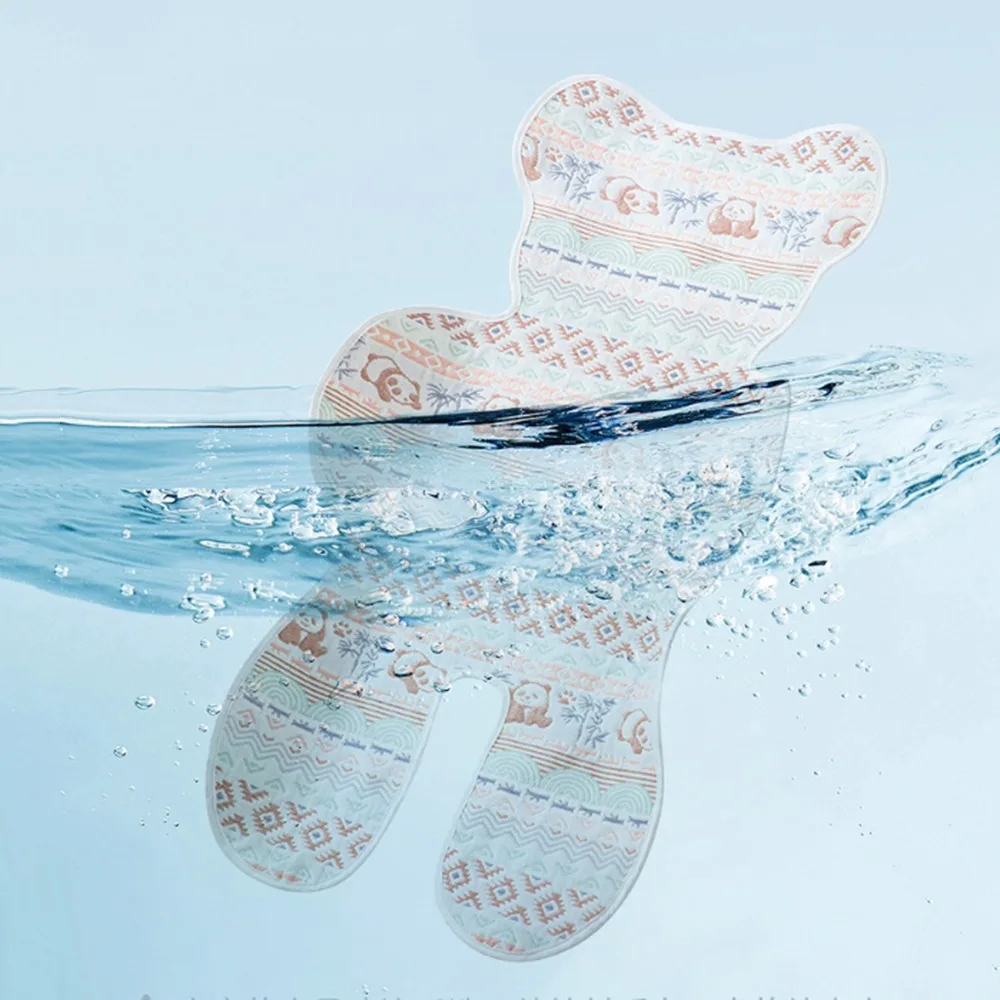 Comodo cuscino rinfrescante per passeggino morbido Cuscino per passeggino traspirante carino Cuscino per carrozzina Tappetino per carrello per seggiolino auto Cura del bambino