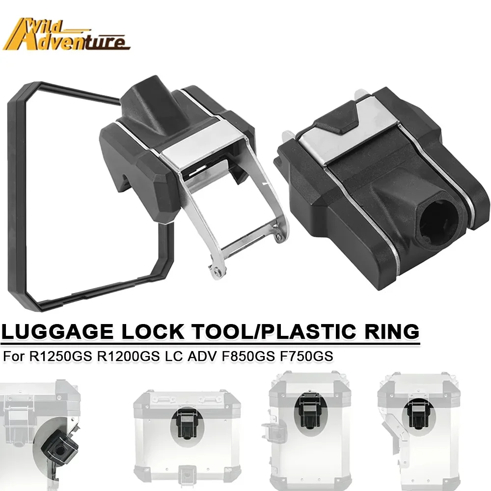 For R1250GS R1200GS LC ADV F850GS F750GS Motorcycle Aluminum Box Lock Tailbox Locks Luggage Lock Tool Plastic Rings Sealing Ring