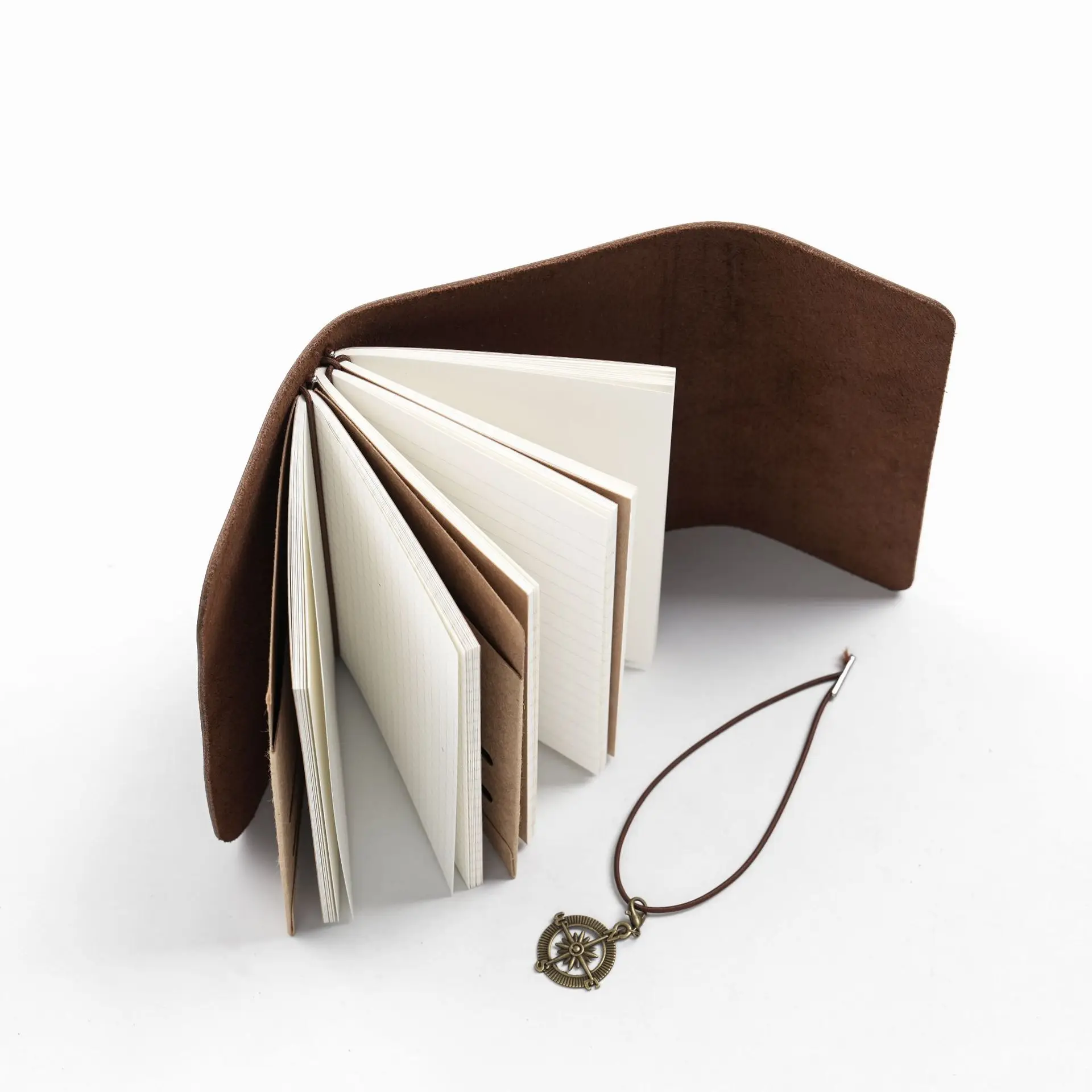 Neu eingetroffen: Triple Fold TN Traveler's Notebook, echtes Rindsleder, Vintage-Tagebuch, kreativer Notizblock, 22 x 12,5 x 3 cm – Detail 19