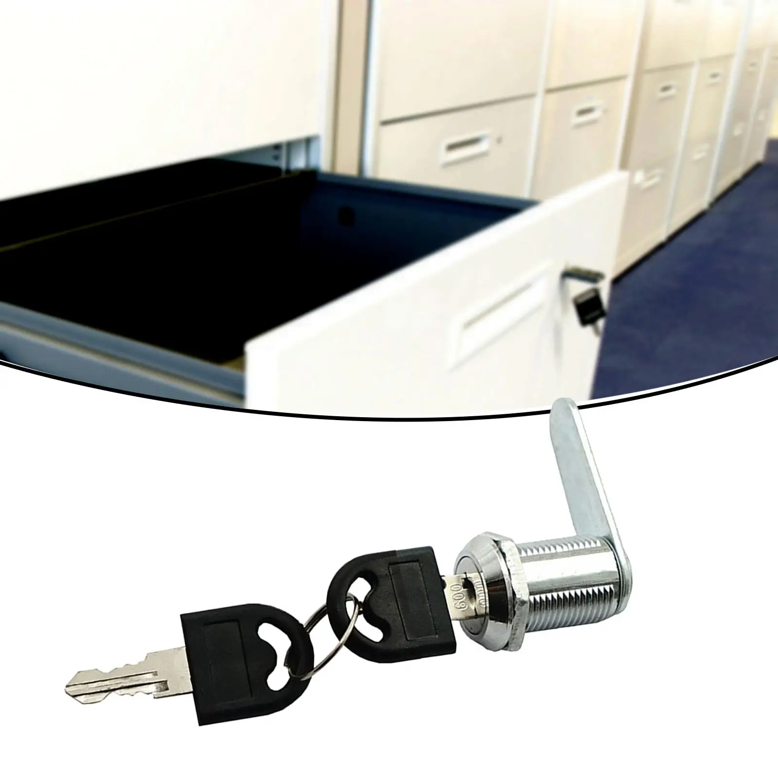 Cabinet Cam Lock Easy Install Durable Zinc Alloy Security Drawer Box Lock Multipurpose Wardrobe Hardware for Office