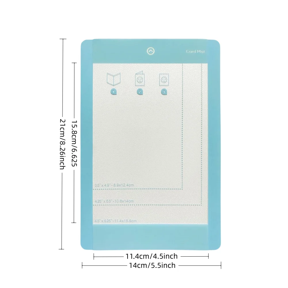 4.5 inch x 6.25 inch card mat, handmade mat for all Cricut Joy cards, reusable card mat with a transparent protective film.
