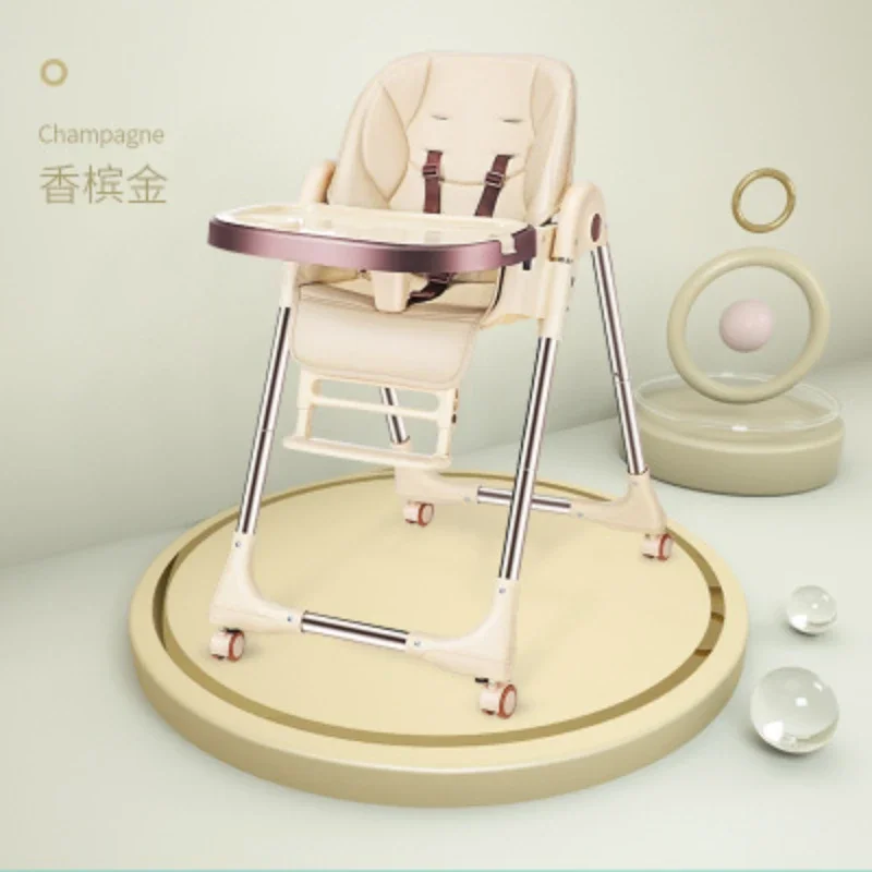 Children's Dining Chair Baby Dining Chair Foldable Multi-functional Portable Baby Dining Table Chair Seat