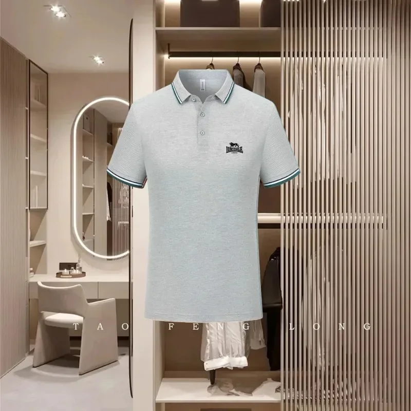 Men's Ice Silk Polo Shirt Cooling Technology Sports Fitness Yoga