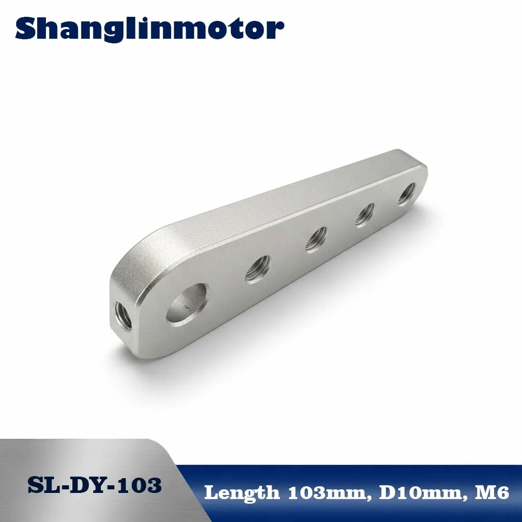 10mm Shaft Aluminum Crank Arm Adjustable Stroke 40-160mm Heavy Duty Reciprocating Swing Linkage for DIY Linear Actuator Motor