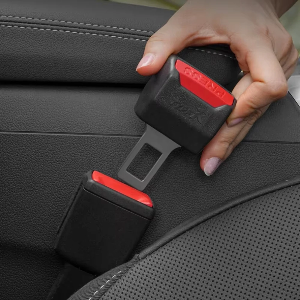 Thick Insert Socket Seat Belt Lock Plug 1/2Pcs, Durable Belt Clip, Functional Safety Car Interior Part