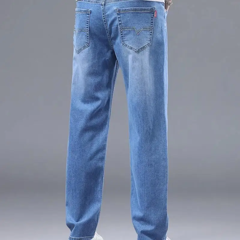 ملابس رجالية سراويل رجالية سراويل جينز عصرية سراويل عصرية ملابس ربيع الخريف ملابس كاجوال جينز للمراهقين جديد