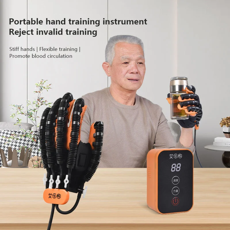 Rehabilitation Robot gloves Stroke Hemiplegia Cerebral Infarction Training Outdoor Portable Use Finger Care