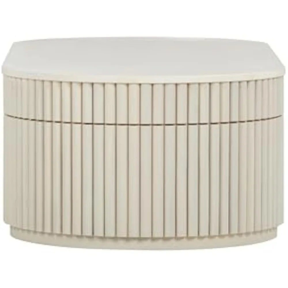 Móveis Bella Mesa de centro oval creme