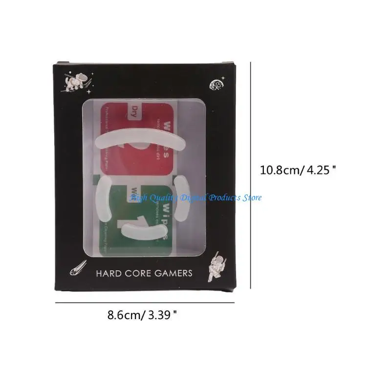 U2je Glass Mouse Feet Clates скользит изогнутые края для GPRO Wireless