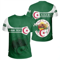 Algeria Flag Graphic Men T Shirt New Festival Tshirt New Algerie Emblem Print Summer Casual Y2k Children Tee Top Mens Gifts