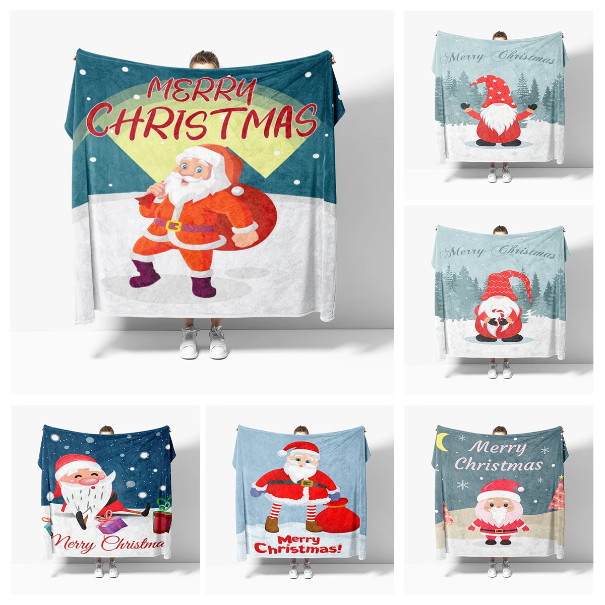 

Home decoration plush Throw Sofa blanket Bedspread bed fluffy soft blankets decor Plaid Modern Halloween Merry Christmas winter
