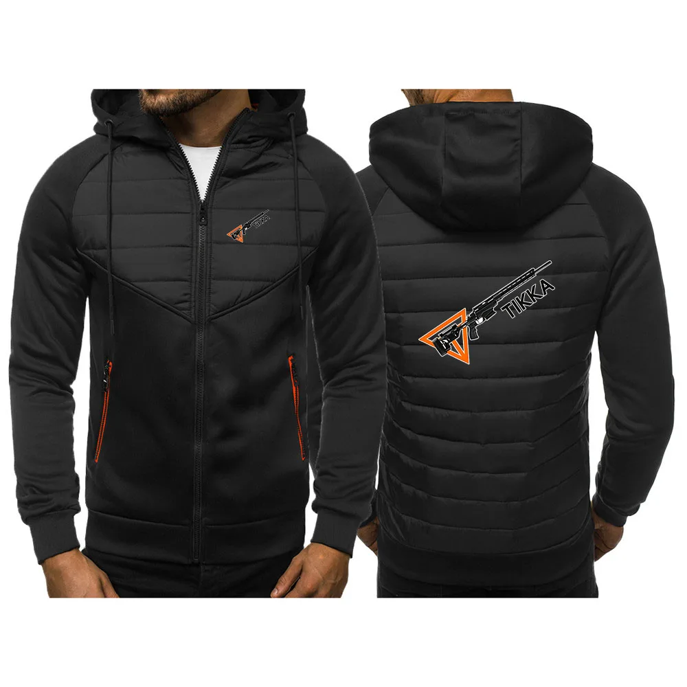 Tikka By Sako Firearms Logo Print Cardigan Hoodies Jacket 2026 Spring And Autumn Men's Constant Temperature Comfort Hooded Coat