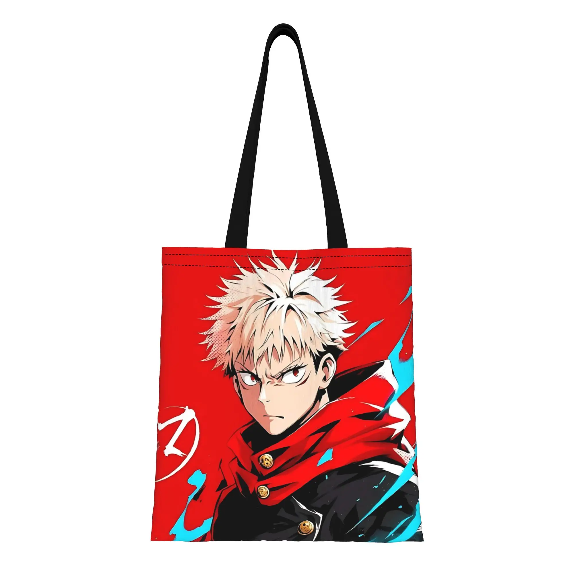

ita bag first day of school Large Capacity Jujutsu Kaisen funko Canvas Tote Bag Foldable Chic Pattern Gifts