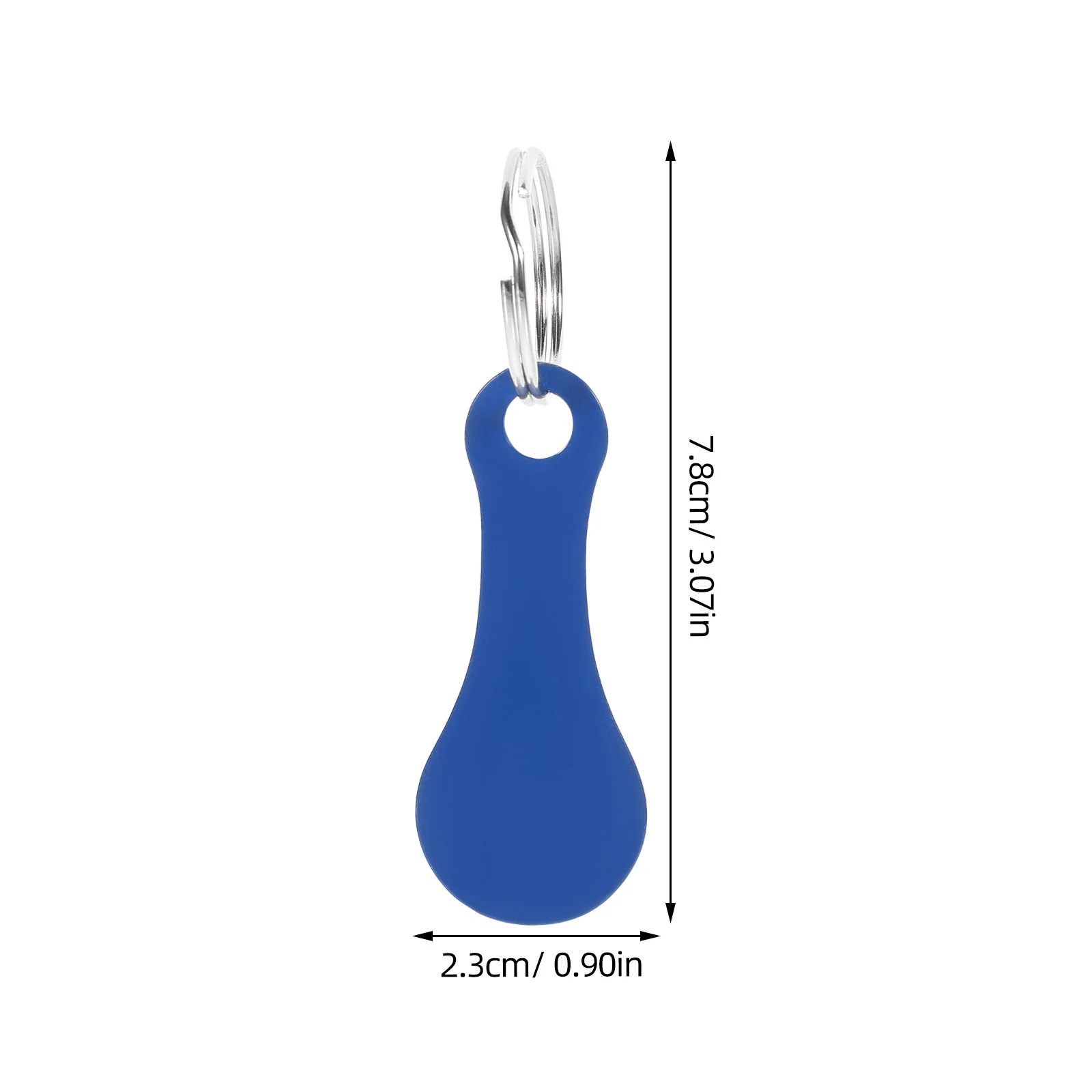 4-delige Go Cart Shopping sleutelhanger Trolley Token Ornament Handtas Tokens Hanger Benodigdheden Rode muntring