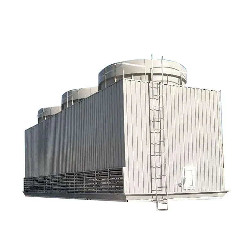 Fiberglass Low-Noise Cross Flow Circulating Tower, Industrial Equipment Square Cooling Tower