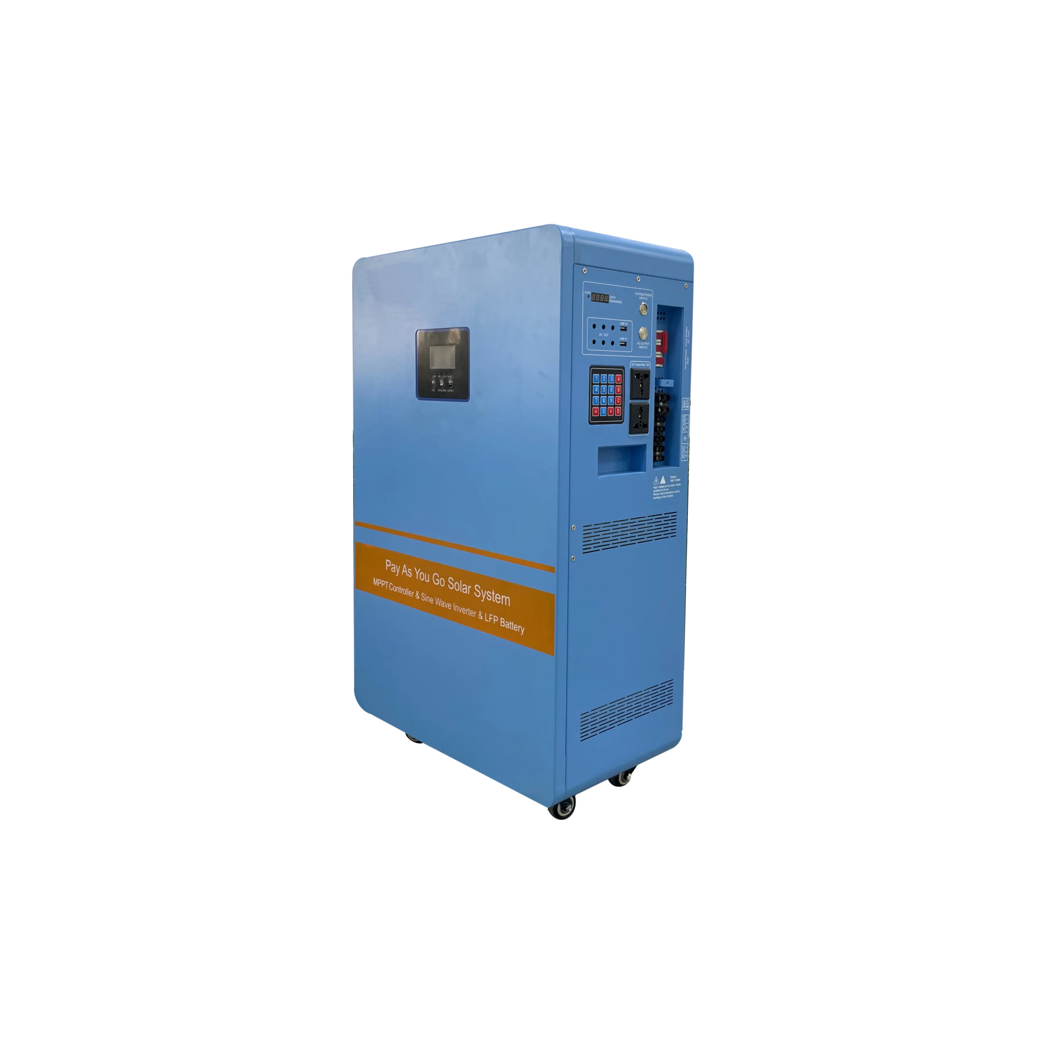 Off Grid Solar Kit 5KW Inverter with 5KWH LiFePO4 Battery MPPT Smart Charging and Prepaid Power Feature