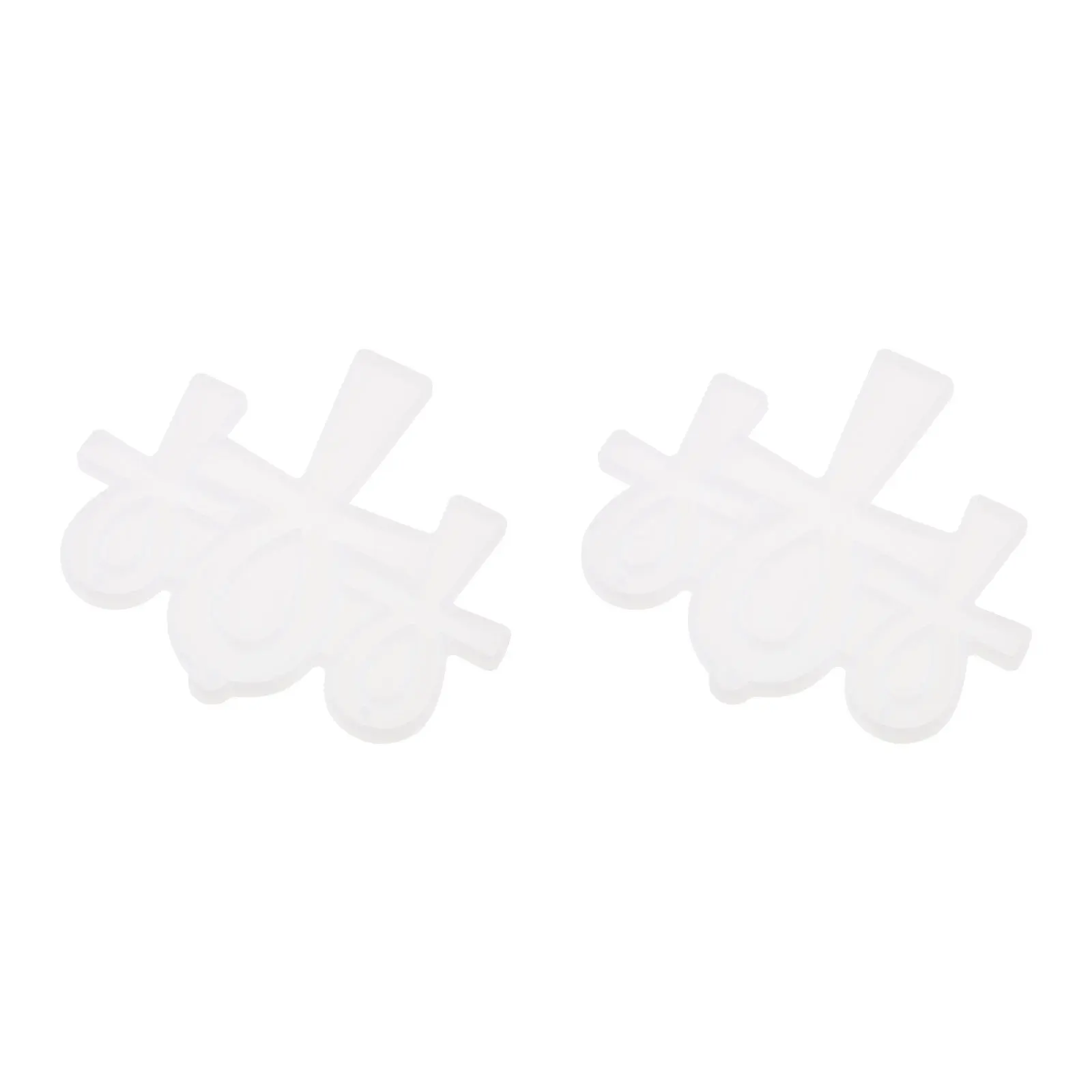 

2pcs Cross Mold Keychain Charm Pendant Making Silicone Diy Craft Flexible Jewelry Casting Molds Durable Lightweight Portable