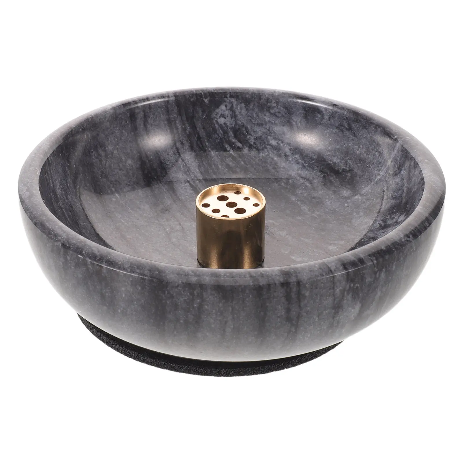Incense Holder for Stick Natural Marble Incense Burner Tray Smudging Bowl Ash Catcher for Cone Burning Women Yoga Meditation