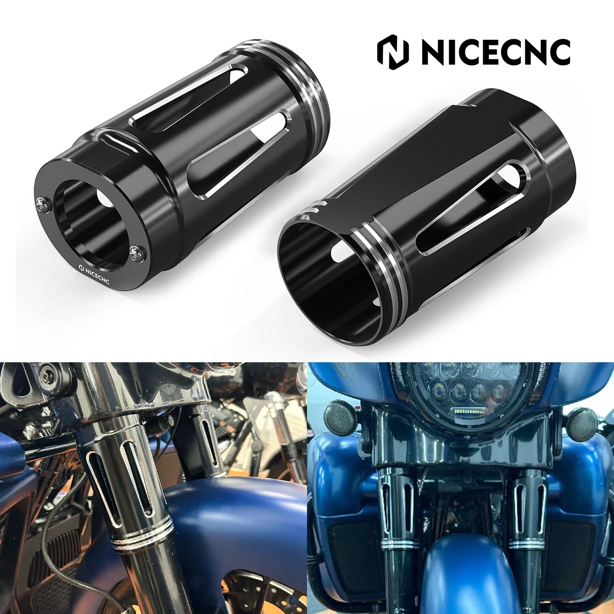 

Motorcycle Fork Tube Slider Covers for Harley Road Glide/Special FLTRX/S 2015-2023 Road Glide ST 22-23 Road Glide Limited 20-23