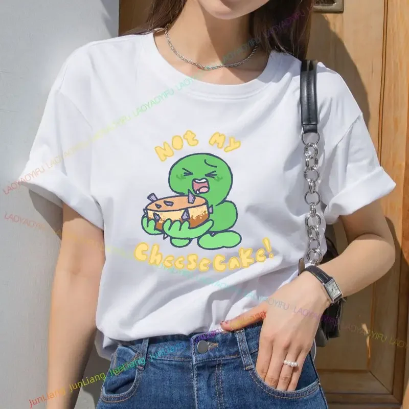 Modèle amusant deux T-shirts hommes Kawaii haut mignon unisexe mode décontracté à manches courtes col rond Y2K vêtements à manches courtes