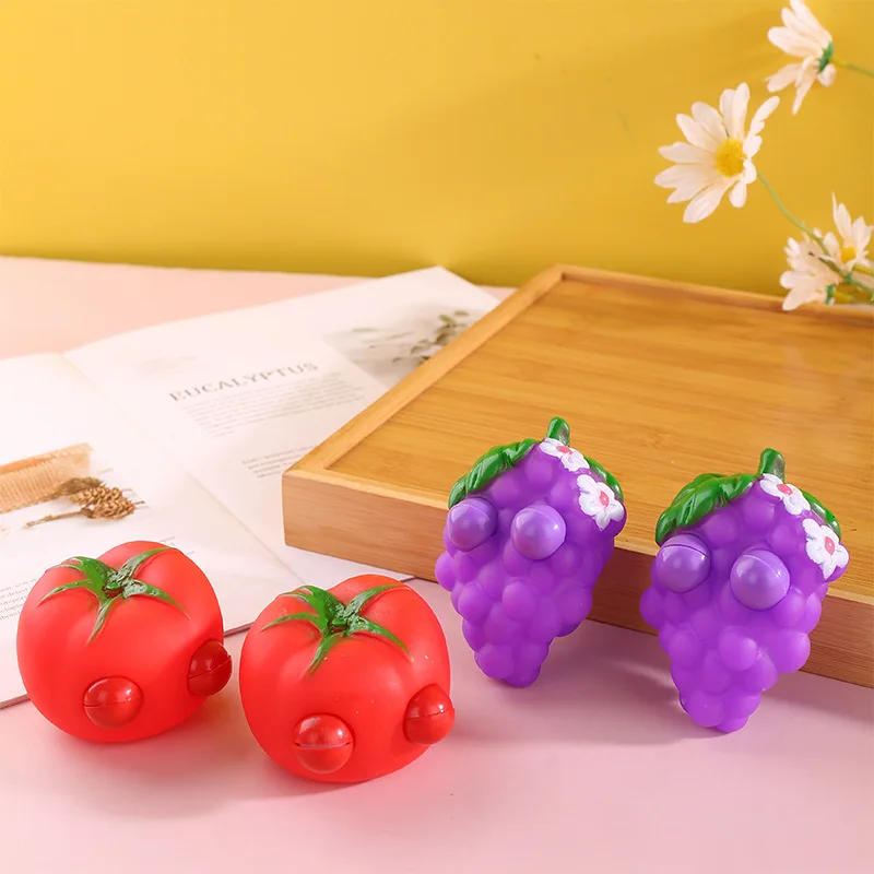 Anti-Stress Fruit Fidget Toys para crianças e adultos, vários estilos, Fruit Squeeze, Slow Rebound, Funny Gift, J225, 1Pc