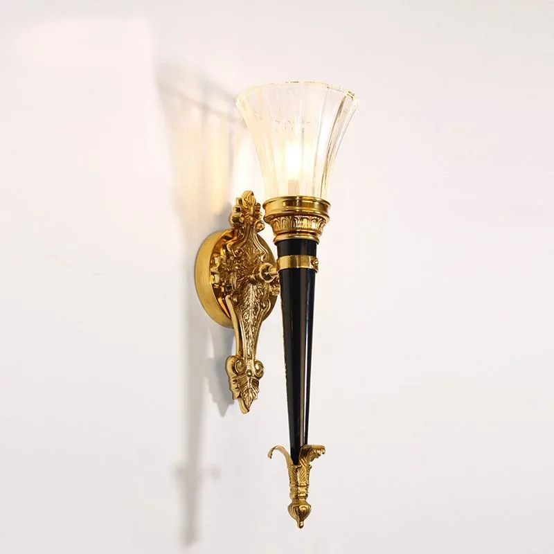 French wall lamp all copper luxury retro atmosphere court