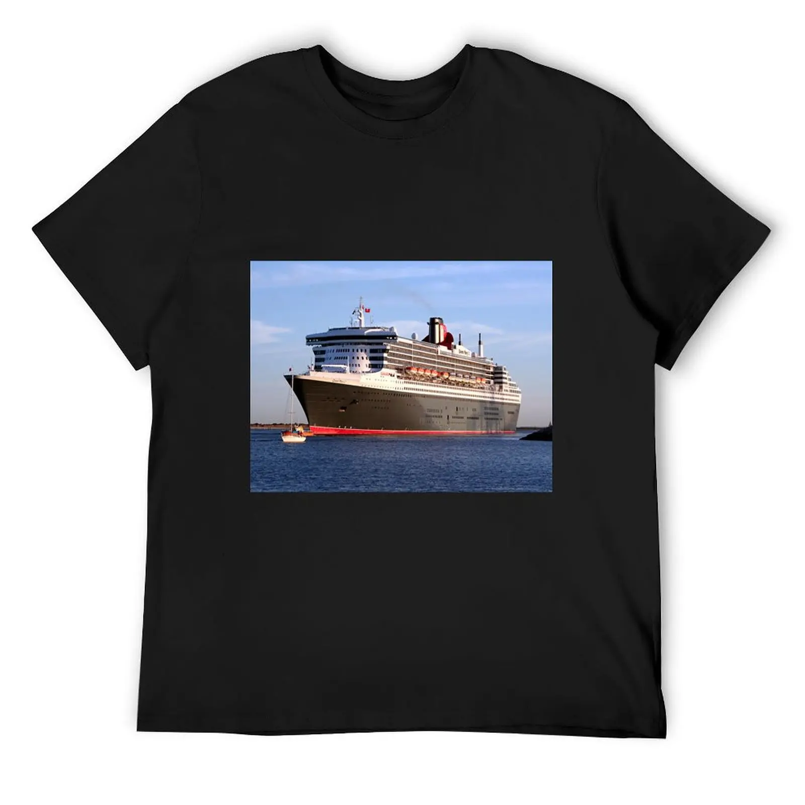 

Queen Mary 2 cruise ship T-Shirt summer tops T-shirts oversize new gifts and t-shirts black t-shirts for men
