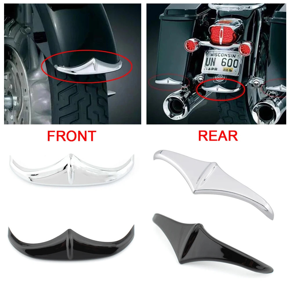 

Motorcycle ABS Front/Rear Fender Leading Edge Accent Tip Trim Cover For Harley Electra Street Road Trike Glide Road King Dyna