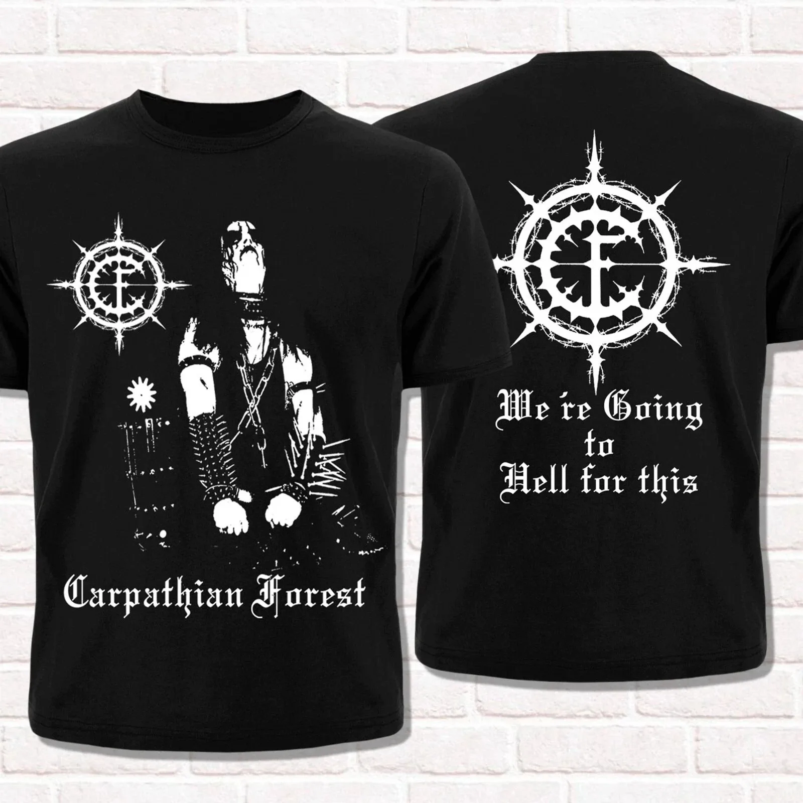 Camiseta 2026 Carpathian Forest We're Going To Hell for This, camiseta de algodón de verano para hombre y mujer, estilo Black Metal noruego