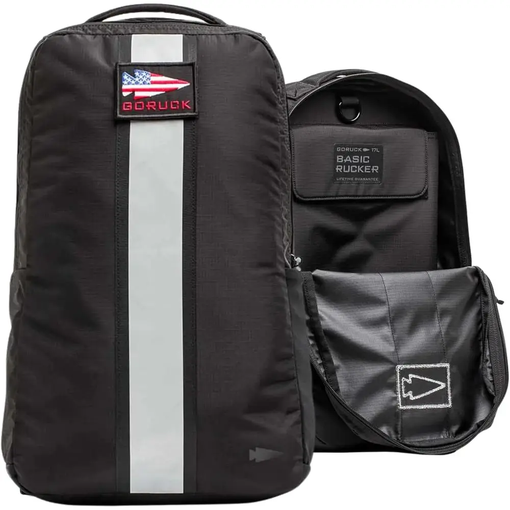

17L Tactical Backpack - Durable MOLLE Rucksack for Outdoor, Hiking, Training & Travel - Unisex Black