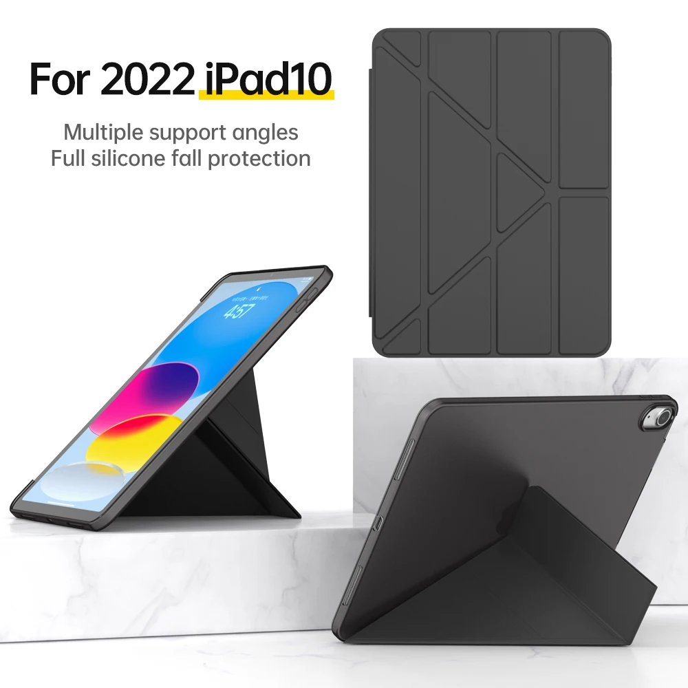 

Чехол для Apple iPad 10-го поколения, умный чехол из искусственной кожи, чехол для iPad 10 9 10-го поколения 2022, чехол Magentic, чехол-подставка для детей