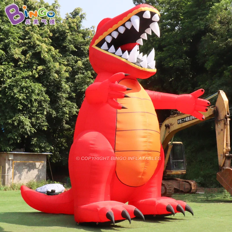 Inflatable 5.73x3.4x6 Meters/20 Feet High Cartoon Tyrannosaurus Model For Sale