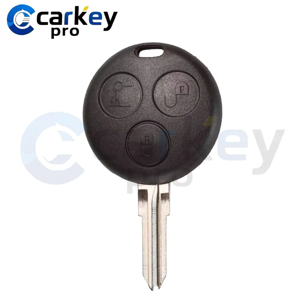 Carkeypro 3 Button Remote Key 433Mhz For Smart Fortwo Passion Roadster 2000-2006
