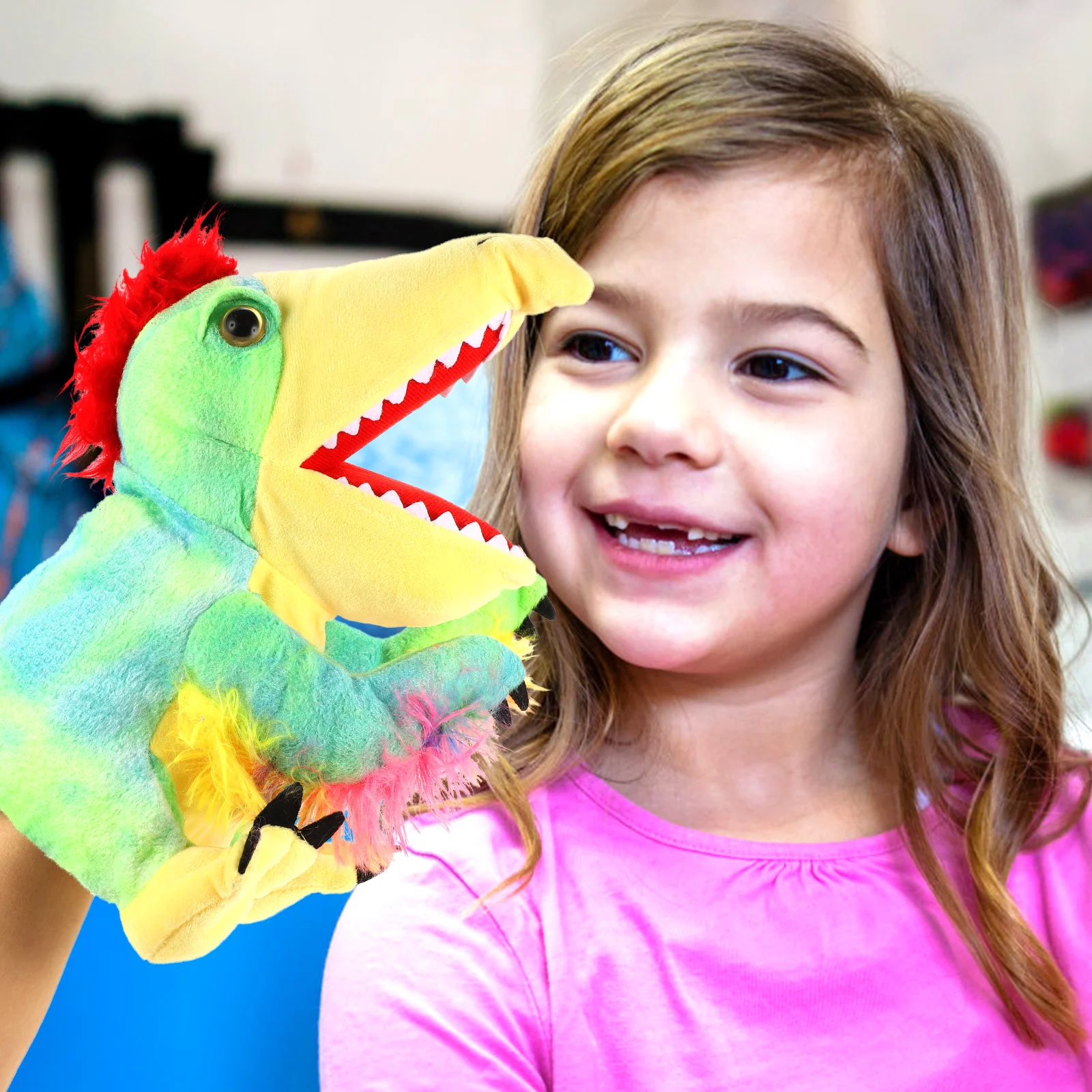 Fantoches para crianças dinossauro mão brinquedos infantis desenhos animados dinossauros dedo infantil