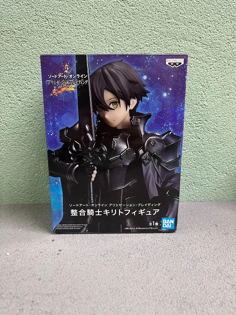 

Bandai Original Sword Art Online Anime Kirigaya Kazuto Action Figure Toys For Boys Girls Kids Christmas Gift Model Dolls