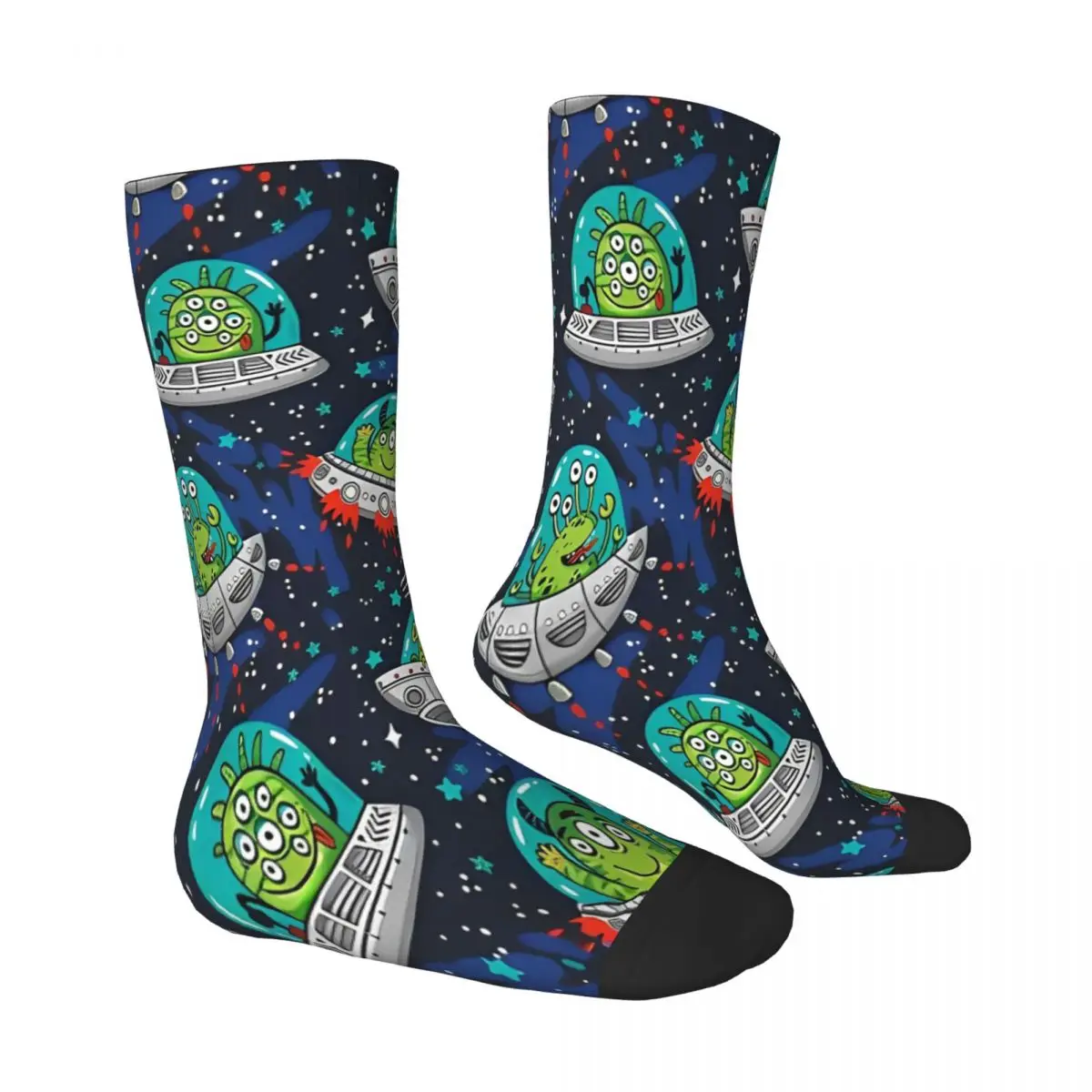 Kleine grüne Mann Strümpfe Design lässige Socken Herbst Anti-Rutsch-Socken Männer klettern bequeme Socken