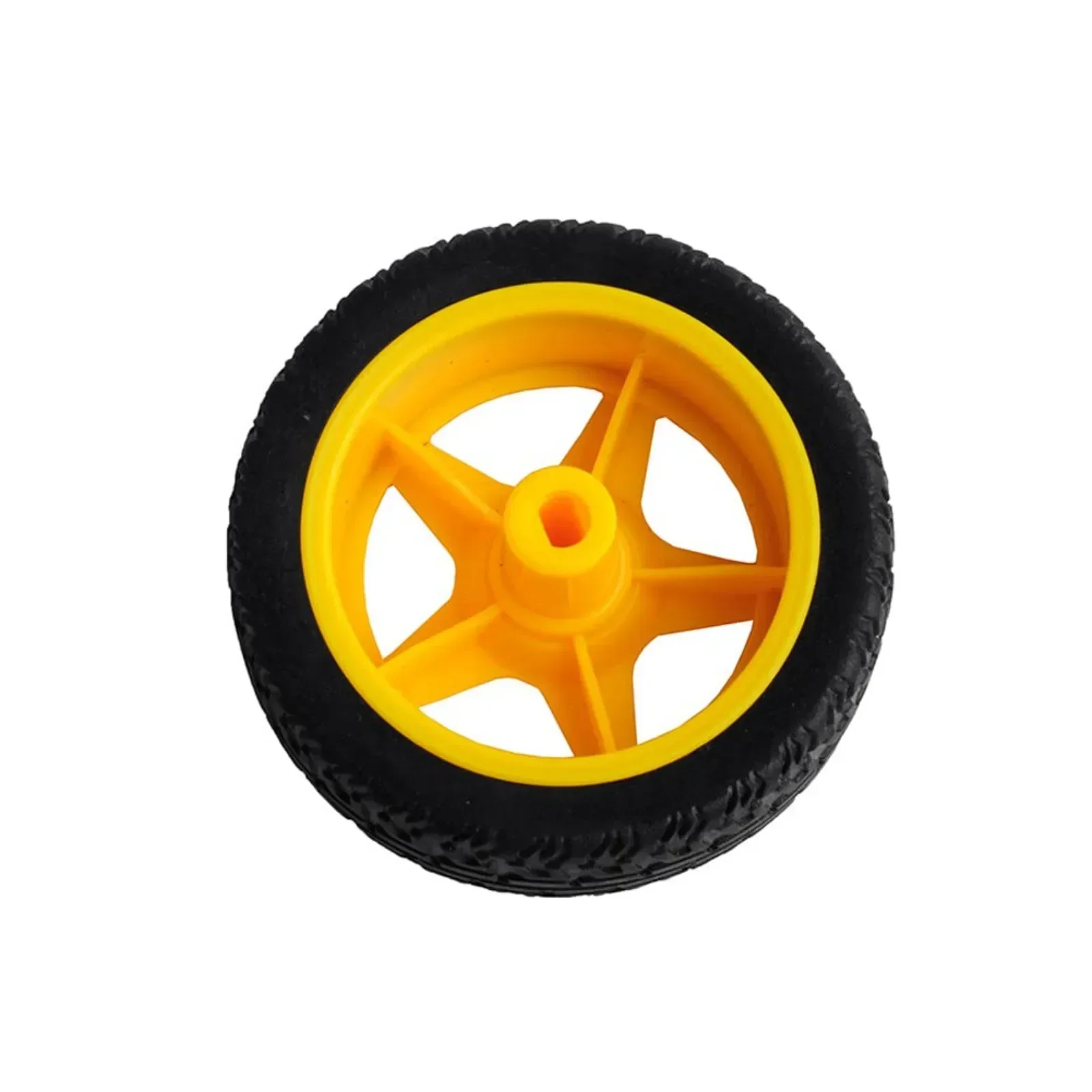 TT Motor 200RPM 3-6V Dual Shaft Geared Magnetic Motors with Plastic Tire Wheel Ratio 1:48 DC Motor for Arduino Car Chassis