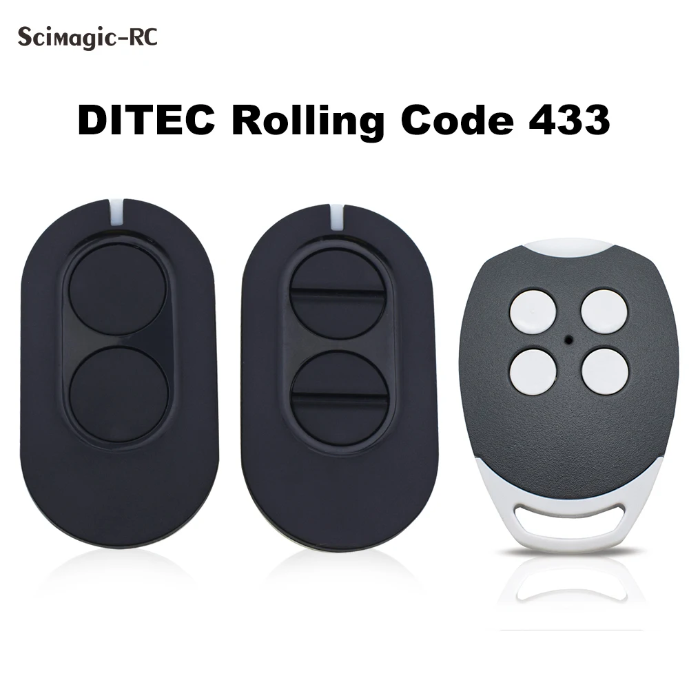 DITEC GOL4 BIXLS2 BIXLP2 BIXLG4 Entrematic ZEN2 ZEN4 ZEN2W ZEN4W Garage Door Remote Control 433.92MHz Rolling Code Transmitter