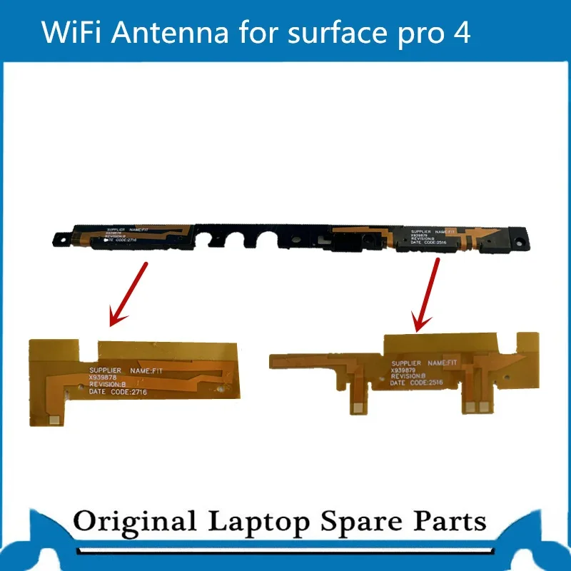 New For Microsoft Surface Pro 4 1724 WIFI Signal Antenna Flex Cable Camera Holder Plastic Frame