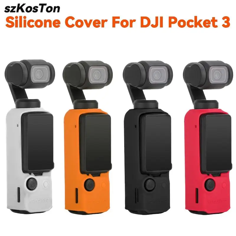 

Soft Silicone Case Cover for DJI Pocket 3 Protective Cover Housing Skin Soft Shell Handheld Gimbal Camera Accessories