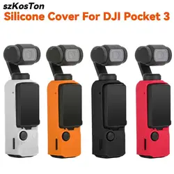 Soft Silicone Case Cover for DJI Pocket 3 Protective Cover Housing Skin Soft Shell Handheld Gimbal Camera Accessories