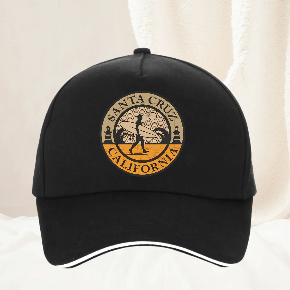 Gorra de béisbol Santa Cruz California para hombre y mujer, gorra Snapback ajustable de alta calidad, Unisex, a la moda