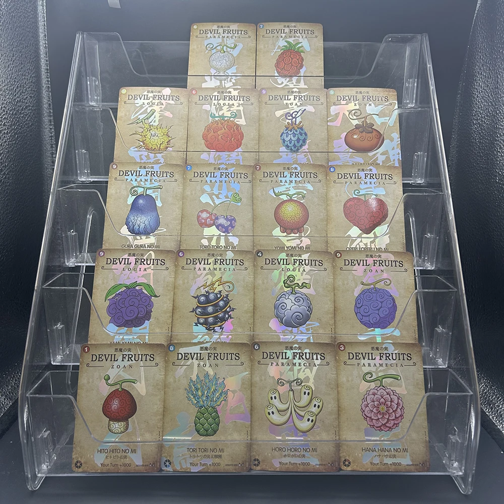 

Anime OPCG Devil Fruits Holographic Trading Cards Japanese Manga Game Rare Foil Collection Card Toys Gifts for Kids Fans gift