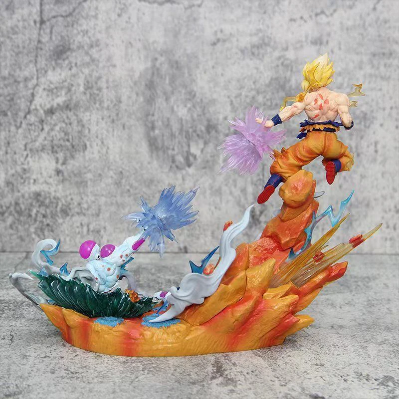 Dragon Ball Z Figure Sky Freezer Vs Goku Figure Sky Top Wcf Kamehameha Anime Action Figurine Collection Model Toy Dolls Kid Gift