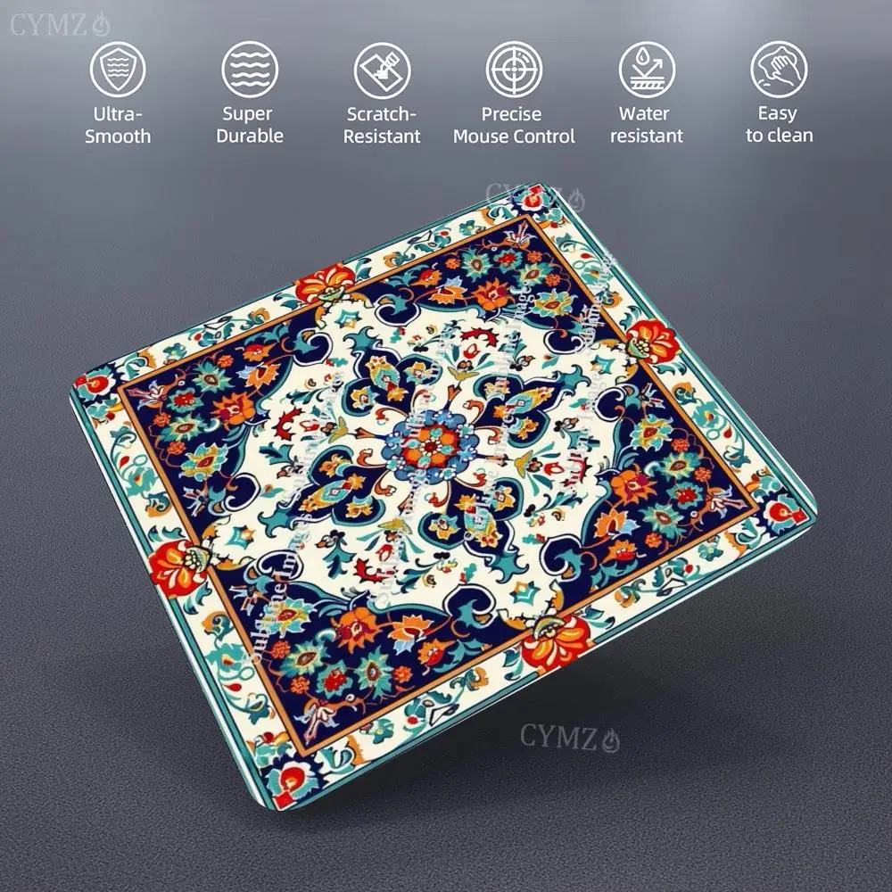 Bellissimo tappeto persiano design tastiera pad tappetino per mouse tastiera da gioco stampa tappetino da tavolo unico per giocatore di gioco