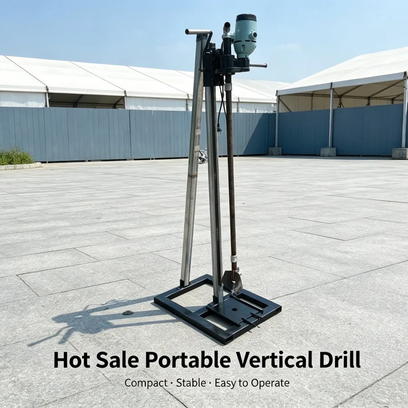Portable Stand-Mounted Electric Handheld Well Drill Customized Best-Selling Simple Residential Rig for Household Machinery